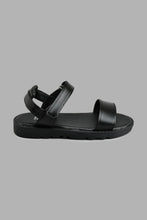 Load image into Gallery viewer, Redtag-Black-Slogan-Comfort-Sandal-Boys-Casual-Sandals,-Colour:Black,-Filter:Boys-Footwear-(3-to-5-Yrs),-New-In,-New-In-BOY-FOO,-Non-Sale,-S22A,-Section:Kidswear-Boys-3 to 5 Years
