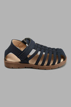 Load image into Gallery viewer, Redtag-Navy-Fisherman-Sandal-Fisherman-Boys-3 to 5 Years
