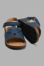 Load image into Gallery viewer, Redtag-Navy-Bear-Cork-Sandal-Cork-Boys-3 to 5 Years
