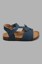 Load image into Gallery viewer, Redtag-Navy-Bear-Cork-Sandal-Cork-Boys-3 to 5 Years
