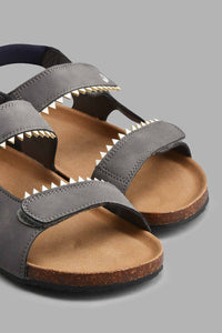 Redtag-Grey-Shark-Cork-Sandal-Cork-Boys-3 to 5 Years