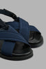 Redtag-Navy-Criss-Cross-Comfort-Sandal-Boys-Casual-Sandals,-Colour:Navy,-Filter:Boys-Footwear-(3-to-5-Yrs),-New-In,-New-In-BOY-FOO,-Non-Sale,-S22A,-Section:Kidswear-Boys-3 to 5 Years