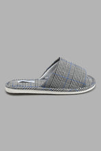 Load image into Gallery viewer, Redtag-Grey-Checkered-Slipper-Colour:Grey,-Filter:Men&#39;s-Footwear,-Men-Slippers,-New-In,-New-In-Men-FOO,-Non-Sale,-S22A,-Section:Men-Men&#39;s-
