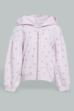 Load image into Gallery viewer, Redtag-Lilac-Hooded-Sweat-Top-Sweatshirts-Infant-Girls-3 to 24 Months
