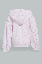 Load image into Gallery viewer, Redtag-Lilac-Hooded-Sweat-Top-Sweatshirts-Infant-Girls-3 to 24 Months
