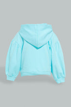 Load image into Gallery viewer, Redtag-Blue-Hooded-Sweat-Top-Sweatshirts-Infant-Girls-3 to 24 Months
