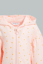 تنزيل الصورة على معرض الصور، Redtag-Pink-Hooded-Sweat-Top-Sweatshirts-Infant-Girls-3 to 24 Months
