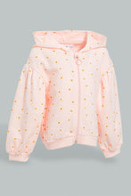 تنزيل الصورة على معرض الصور، Redtag-Pink-Hooded-Sweat-Top-Sweatshirts-Infant-Girls-3 to 24 Months
