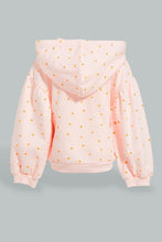 تنزيل الصورة على معرض الصور، Redtag-Pink-Hooded-Sweat-Top-Sweatshirts-Infant-Girls-3 to 24 Months
