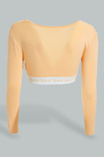 تنزيل الصورة على معرض الصور، Redtag-Orange-Scoop-Neck-T-Shirt-With-Printed-Elastic-Band-Colour:Orange,-Filter:Women&#39;s-Clothing,-New-In,-New-In-Women,-Non-Sale,-S22B,-Section:Women,-Women-T-Shirts-Women&#39;s-
