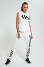 تنزيل الصورة على معرض الصور، Redtag-White-Active-Jogger-With-Placement-Stripes-Joggers-Women&#39;s-0
