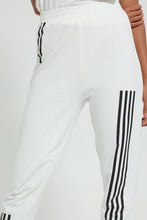 تنزيل الصورة على معرض الصور، Redtag-White-Active-Jogger-With-Placement-Stripes-Joggers-Women&#39;s-0
