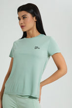 Load image into Gallery viewer, Redtag-Mint-Placement-Print-Active-T-Shirt-Colour:Mint,-Filter:Women&#39;s-Clothing,-New-In,-New-In-Women,-Non-Sale,-S22B,-Section:Women,-Women-T-Shirts-Women&#39;s-
