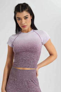 Redtag-Lilac-Seamless-Short-Sleeves-T-Shirt-Colour:Lilac,-Filter:Women's-Clothing,-New-In,-New-In-Women,-Non-Sale,-S22B,-Section:Women,-Women-T-Shirts-Women's-