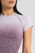 Load image into Gallery viewer, Redtag-Lilac-Seamless-Short-Sleeves-T-Shirt-Colour:Lilac,-Filter:Women&#39;s-Clothing,-New-In,-New-In-Women,-Non-Sale,-S22B,-Section:Women,-Women-T-Shirts-Women&#39;s-
