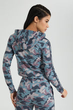 Load image into Gallery viewer, Redtag-Allover-Camo-Print-Hooded-Sweatshirt-Colour:Assorted,-Filter:Women&#39;s-Clothing,-New-In,-New-In-Women,-Non-Sale,-S22B,-Section:Women,-Women-Sweatshirts-Women&#39;s-
