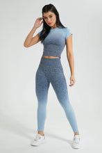 Load image into Gallery viewer, Redtag-Blue-Seamless-Pant-Colour:Blue,-Filter:Women&#39;s-Clothing,-New-In,-New-In-Women,-Non-Sale,-S22B,-Section:Women,-Women-Joggers-Women&#39;s-
