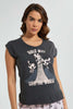 Redtag-Dark-Grey-Power-Puff-Girls-Printed-Pyjama-Set-Pyjama-Sets-Women's-