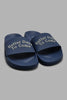 Redtag-Navy-Slogan-Embossed-Slide-Sliders-Men's-