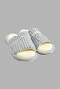 Redtag-Grey-Checkered-Slipper-Colour:Grey,-Filter:Men's-Footwear,-Men-Slippers,-New-In,-New-In-Men-FOO,-Non-Sale,-S22B,-Section:Men-Men's-