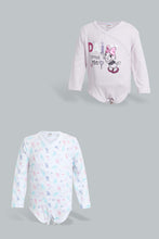 تنزيل الصورة على معرض الصور، Redtag-Lilac-Daisy-2-Pack-Body-Suit-Bodysuits-Baby-0 to 12 Months
