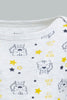 Redtag-Yellow-And-Grey--Animal-Print-2-Pack-Bodysuit-Colour:Yellow,-Filter:Baby-(0-to-12-Mths),-NBF-Bodysuits,-New-In,-New-In-NBF,-Non-Sale,-S22B,-Section:Kidswear-Baby-0 to 12 Months