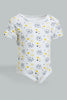 Redtag-Yellow-And-Grey--Animal-Print-2-Pack-Bodysuit-Colour:Yellow,-Filter:Baby-(0-to-12-Mths),-NBF-Bodysuits,-New-In,-New-In-NBF,-Non-Sale,-S22B,-Section:Kidswear-Baby-0 to 12 Months