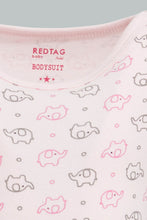 Load image into Gallery viewer, Redtag-Mint-And-Pink-Animal-Print-2-Pack-Bodysuit-Colour:Pink,-Filter:Baby-(0-to-12-Mths),-NBG-Bodysuits,-New-In,-New-In-NBG,-Non-Sale,-S22B,-Section:Kidswear-Baby-0 to 12 Months
