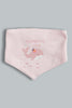 Redtag-Pink-Best-Fins-Ever-2-Pack-Bibs-Bibs-Baby-0 to 12 Months