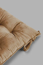 تنزيل الصورة على معرض الصور، Redtag-Beige-Velvet-Chair-Pad-Chair-Pads-Home-Bedroom-
