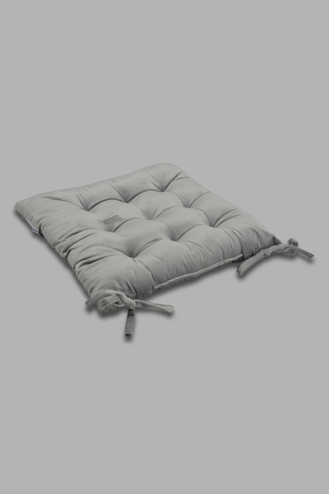 Redtag-Grey-Velvet-Chair-Pad-Category:Cushions,-Colour:Grey,-Filter:Home-Bedroom,-HMW-BED-Cushions,-LEGACY,-New-In,-New-In-HMW-BED,-Non-Sale,-Section:Homewares,-W22O-Home-Bedroom-