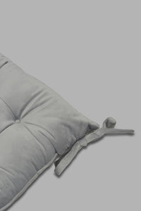Redtag-Grey-Velvet-Chair-Pad-Category:Cushions,-Colour:Grey,-Filter:Home-Bedroom,-HMW-BED-Cushions,-LEGACY,-New-In,-New-In-HMW-BED,-Non-Sale,-Section:Homewares,-W22O-Home-Bedroom-