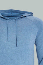 تنزيل الصورة على معرض الصور، Redtag-Blue-Cashmire-Like-Hoody-Sweater-Cardigans-Men&#39;s-
