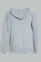 Load image into Gallery viewer, Redtag-Mid-Grey-Cashmire-Like-Hoody-Sweater-Cardigans-Men&#39;s-
