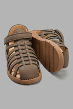 Load image into Gallery viewer, Redtag-Brown-Fisherman-Sandal-Fisherman-Boys-3 to 5 Years
