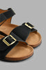 Redtag-Black-Cork-Sandal-Cork-Boys-3 to 5 Years