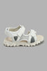 Redtag-White-Colour-Block-Tresker-Sandal-Casual-Sandals-Boys-3 to 5 Years