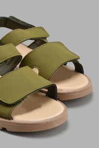 Redtag-Green-Cork-Sandal-Cork-Boys-3 to 5 Years