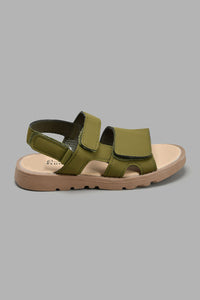 Redtag-Green-Cork-Sandal-Cork-Boys-3 to 5 Years