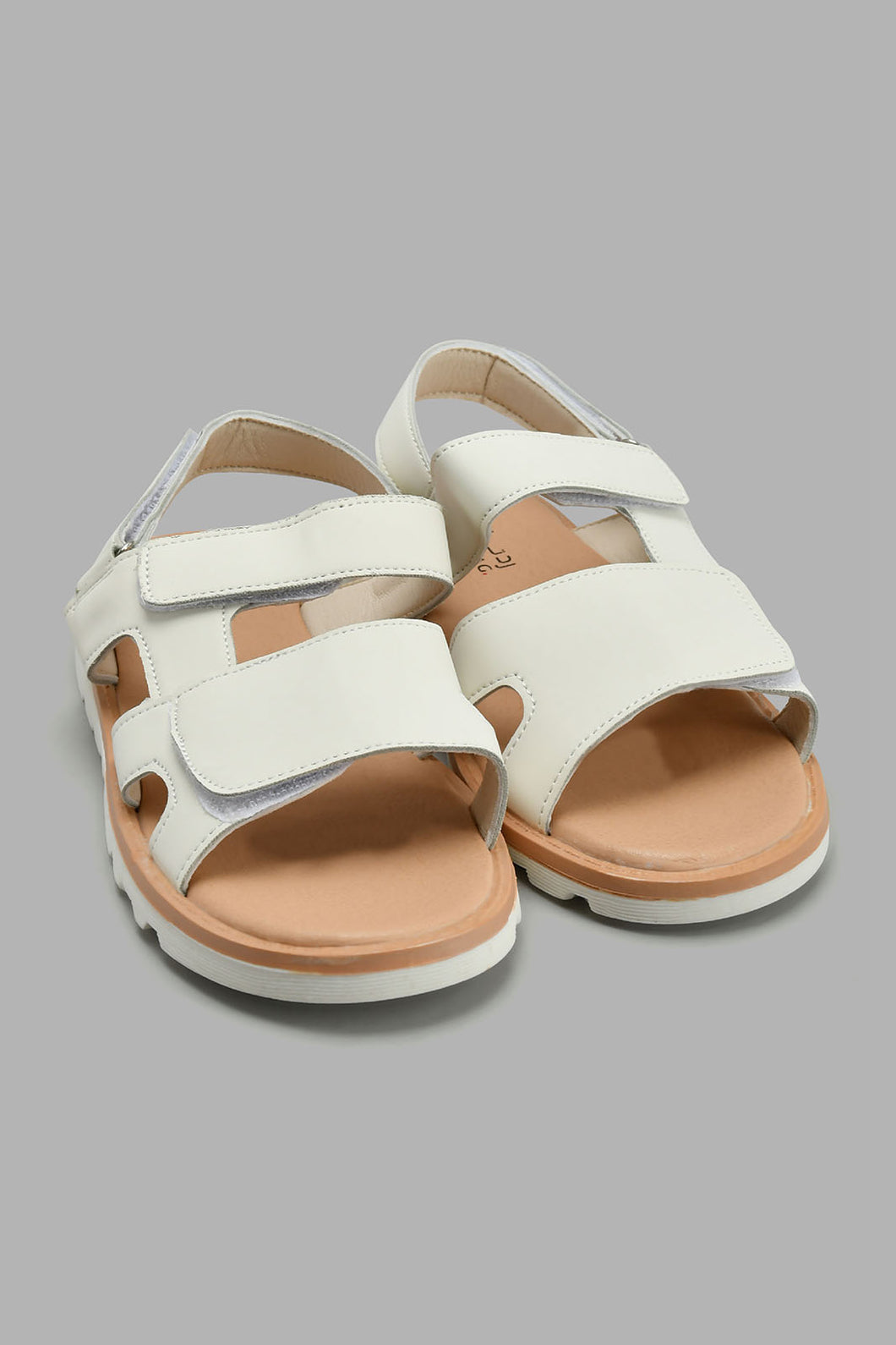 Redtag-White-Comfort-Sandal-Comfort-Senior-Boys-5 to 14 Years