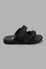 Redtag-Black-Sporty-Slide-Sandal-Sandals-Senior-Boys-5 to 14 Years