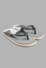 Load image into Gallery viewer, Redtag-Grey-Beach-Print-Toe-Post-Sliders-Senior-Boys-5 to 14 Years
