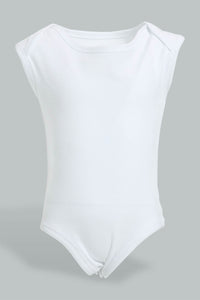 Redtag-White-3-Pack-West-Body-Suit-Colour:White,-Filter:Baby-(0-to-12-Mths),-NBF-Bodysuits,-New-In,-New-In-NBF,-Non-Sale,-PPE,-S22A,-Section:Kidswear-Baby-0 to 12 Months