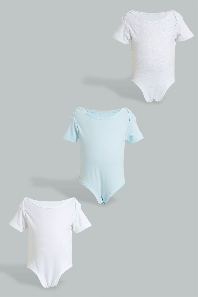 Redtag-Blue-And-Grey-Combo-3-Pack-Body-Suit-Colour:Blue,-Filter:Baby-(0-to-12-Mths),-NBF-Bodysuits,-New-In,-New-In-NBF,-Non-Sale,-PPE,-S22A,-Section:Kidswear-Baby-0 to 12 Months