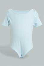 Load image into Gallery viewer, Redtag-Blue-And-Grey-Combo-3-Pack-Body-Suit-Colour:Blue,-Filter:Baby-(0-to-12-Mths),-NBF-Bodysuits,-New-In,-New-In-NBF,-Non-Sale,-PPE,-S22A,-Section:Kidswear-Baby-0 to 12 Months
