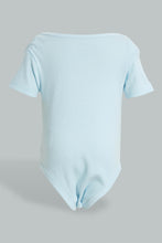 Load image into Gallery viewer, Redtag-Blue-And-Grey-Combo-3-Pack-Body-Suit-Colour:Blue,-Filter:Baby-(0-to-12-Mths),-NBF-Bodysuits,-New-In,-New-In-NBF,-Non-Sale,-PPE,-S22A,-Section:Kidswear-Baby-0 to 12 Months
