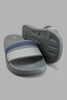 Redtag-Grey-Stripe-Embossed-Slide-Sliders-Men's-