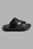 Redtag-Black-Traditional-Slide-Sandal-Sandals-Boys-3 to 5 Years