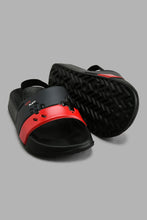 Load image into Gallery viewer, Redtag-Black-Gaming-Slide-With-Backstrap-Boys-Flip-Flops,-Colour:Black,-Filter:Boys-Footwear-(3-to-5-Yrs),-New-In,-New-In-BOY-FOO,-Non-Sale,-S22A,-Section:Kidswear-Boys-3 to 5 Years
