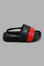 Load image into Gallery viewer, Redtag-Black-Gaming-Slide-With-Backstrap-Boys-Flip-Flops,-Colour:Black,-Filter:Boys-Footwear-(3-to-5-Yrs),-New-In,-New-In-BOY-FOO,-Non-Sale,-S22A,-Section:Kidswear-Boys-3 to 5 Years
